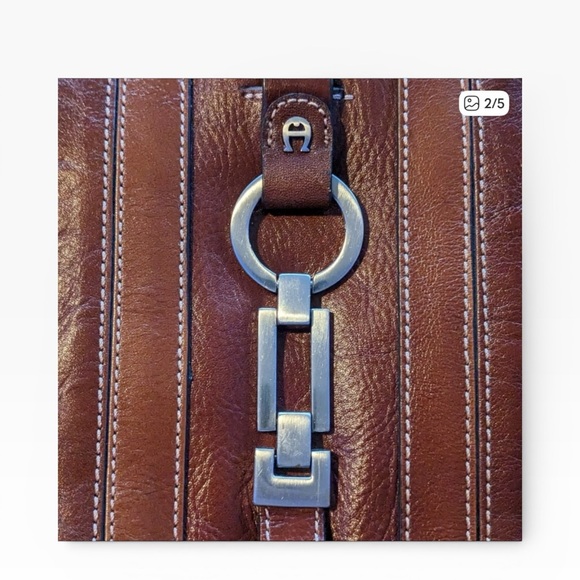 Etienne Aigner Deep Burgundy Hobo Bag - Picture 5 of 6